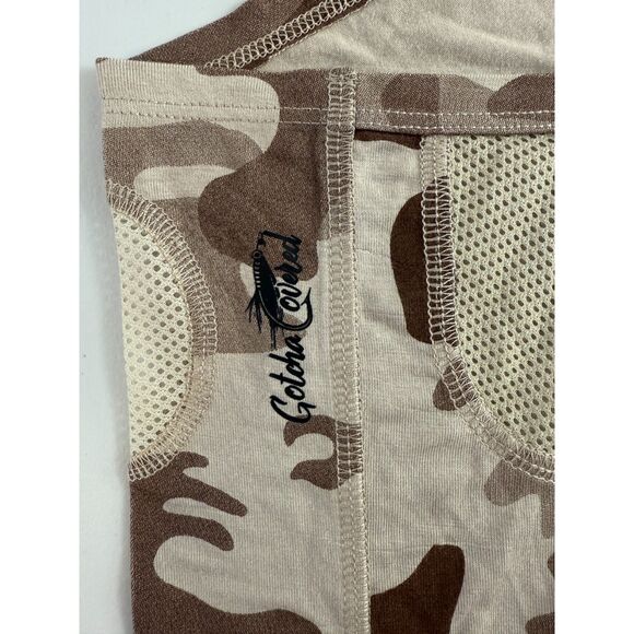 Gotcha Covered Head & Neck Gaiter Tan Camoflauge Hunting Fishing Size S/M - Picture 3 of 9